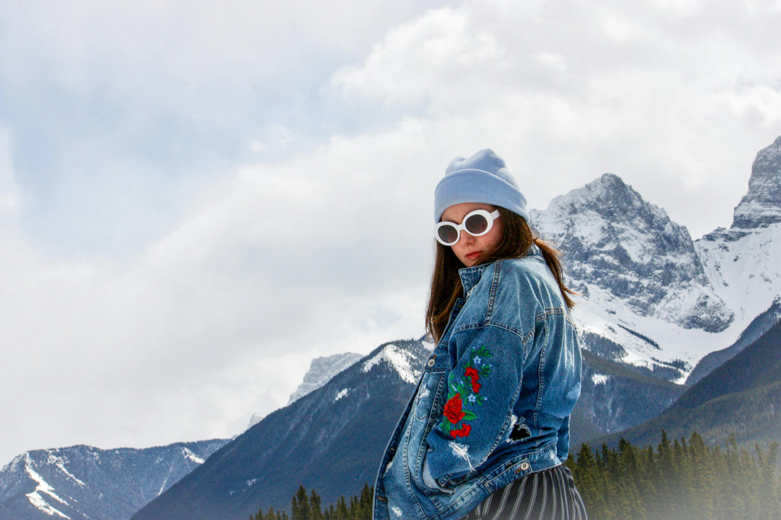 Custom Embroidered Design: Heritage Denim Style