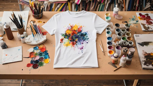A highly organized print on demand fulfillment center processing custom apparel.
