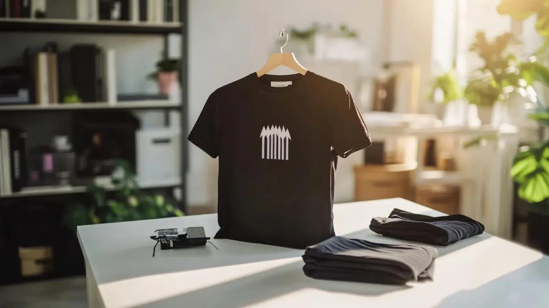 : 1. A diverse collection of print on demand clothing including a custom short sleeve and custom youth shirt.