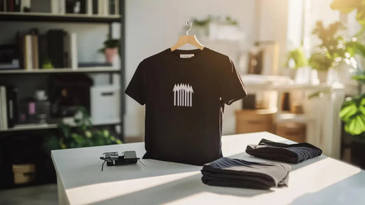 : 1. A diverse collection of print on demand clothing including a custom short sleeve and custom youth shirt.