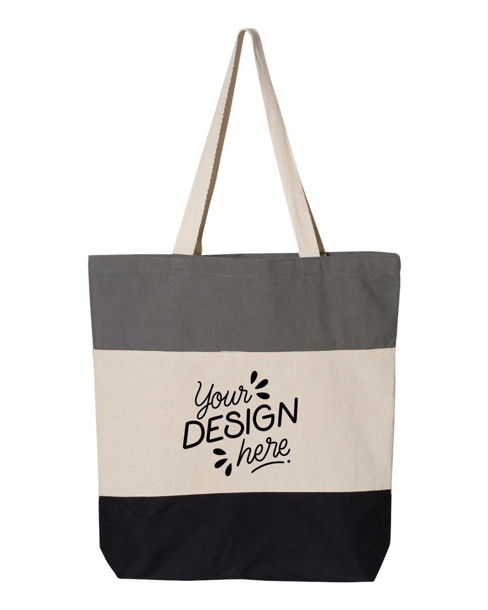 Q-Tees - 11L Tri-Color Tote