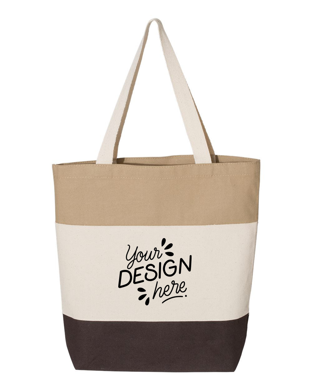 Q-Tees - 11L Tri-Color Tote
