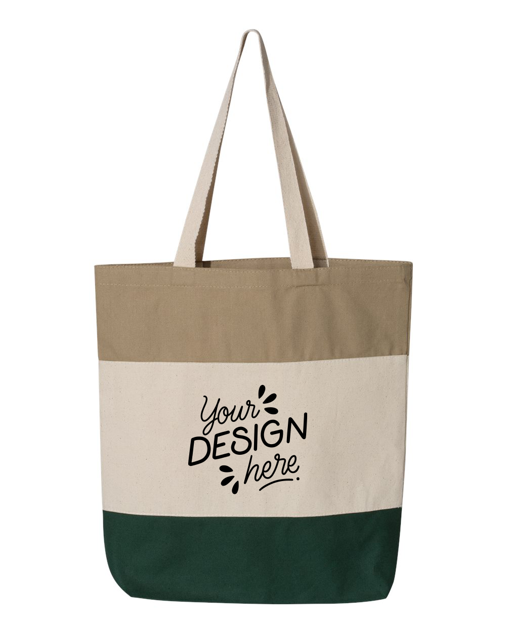 Q-Tees - 11L Tri-Color Tote