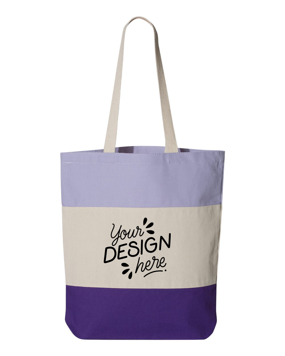 Q-Tees - 11L Tri-Color Tote