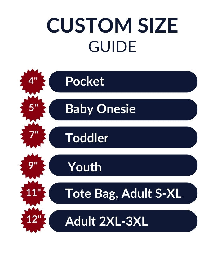 DTF Transfer by Size